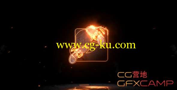 AE模板-大气火焰描边Logo动画 Epic Fire Logo的图片1