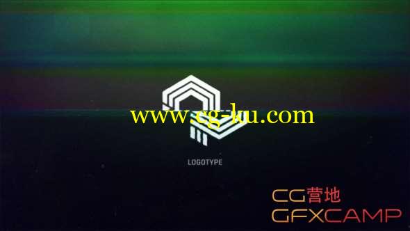 AE模板-彩色信号损坏Logo动画 Glitch Logo Intro的图片1