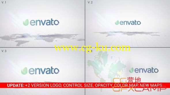 AE模板-简单地图Logo动画 Clean Logo的图片1