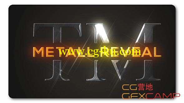AE模板-钢铁质感Logo动画 Bright Metallic Logo Reveal的图片1