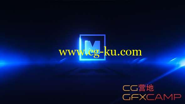 AE模板-黑暗光线描边Logo动画 Dark Logo Opener的图片1