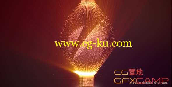 AE模板-粒子光线闪耀Logo动画 Shiny Logo With Elegant Fine Particles的图片1
