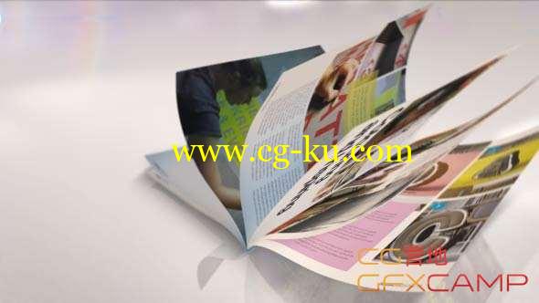 AE模板-杂志翻页三维翻书商品介绍展示动画 Magazine Promotion的图片1