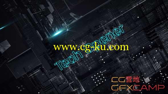 AE模板-三维高科技文字图片开场片头 Tech Opener的图片1
