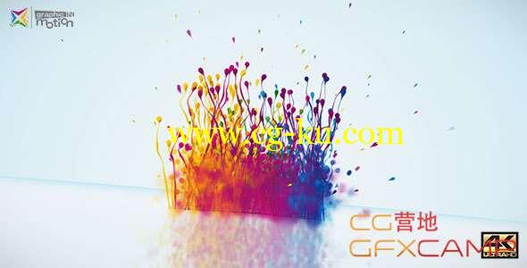 AE模板-油漆粒子飞溅Logo展示动画 Particles Splash Logo Reveal的图片1