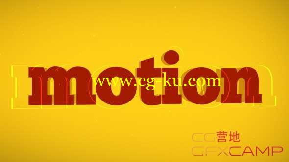 AE模板-大字标题片头动画 Typo Promo的图片1