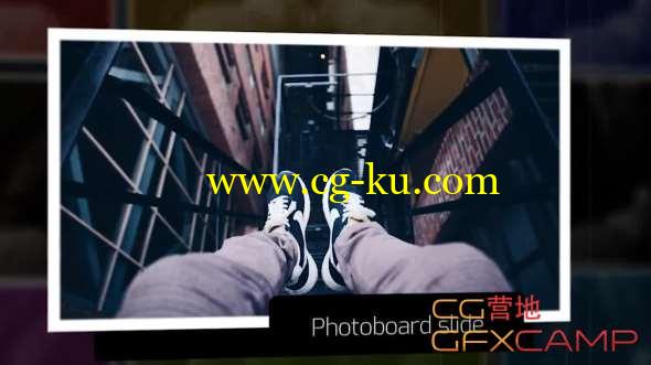 AE模板-三维空间相册图片展示片头 Photoboard Slideshow的图片1