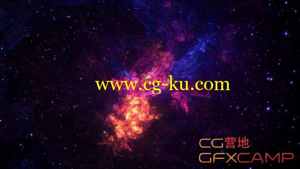 太空银河星云粒子视频素材 Space Nebula Multicolor 2的图片1