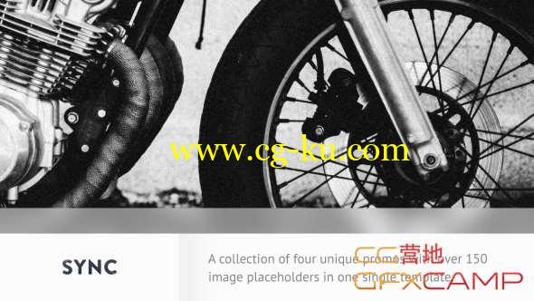 AE模板-黑白图片文字快闪片头 Sync的图片1