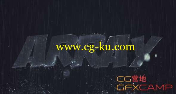 AE模板-下雨Logo展示动画 Water Logo的图片1