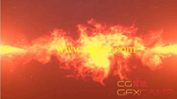 AE模板-火焰碰撞Logo展示 ToleratedCinematics - Fire Collapsing Intro的图片1