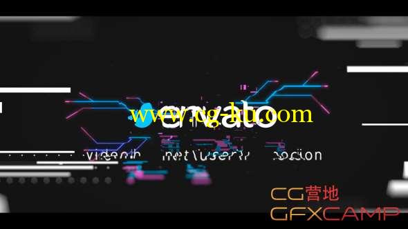 AE模板-现代科技感信号损坏Logo展示 Glitch Logo Reveal的图片1