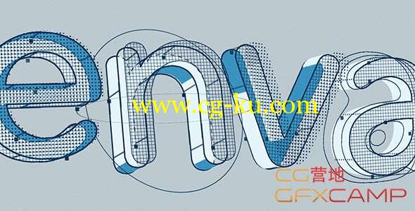 AE模板-三维卡通素描文字Logo动画 Structure - 3D Character Title Logo Pack的图片1