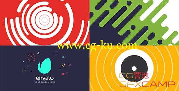 AE模板-创意图形MG动画Logo片头 Shape Logo Intro的图片1