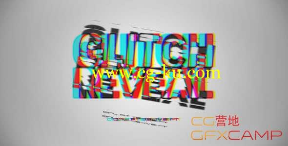 AE模板-彩色信号损坏Logo展示 Glitch Reveal的图片1