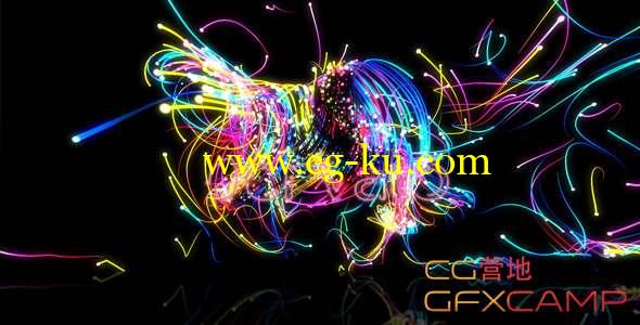 AE模板-彩色粒子运动文字Logo动画 Pretty Particles Logo Reveal的图片1