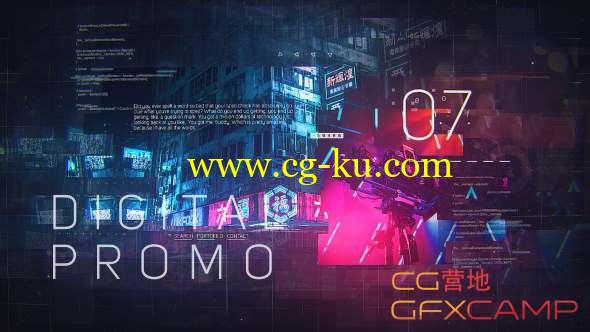 AE模板-科技感图片视频片头包装开场 Digital Promo的图片1