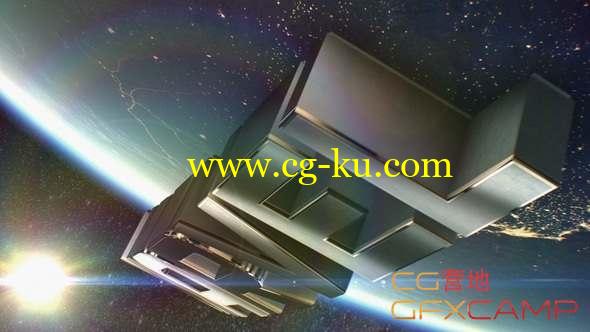 AE模板-三维金属文字环绕地球动画片头 Earth Worldwide Elegant 3D Logo的图片1