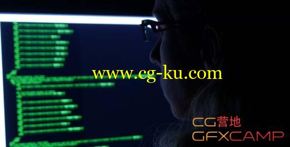 女性黑客实拍视频素材 Hacker的图片1