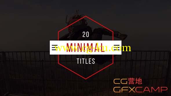 AE模板-20组简单文字标题动画 Minimal Titles的图片1