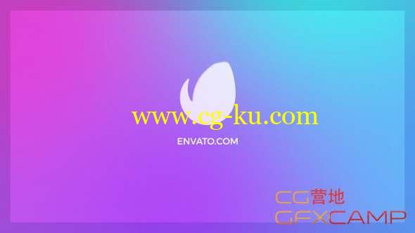 AE模板-彩色渐变背景Logo动画 Colorful Logo Reveal的图片1