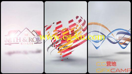 抽象线条动态展示 VideoHive Corporate Logo IX Light的图片1