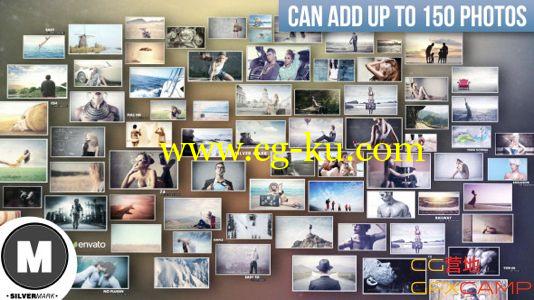 照片墙AE模板 VideoHive 3D Photos Slideshow的图片1