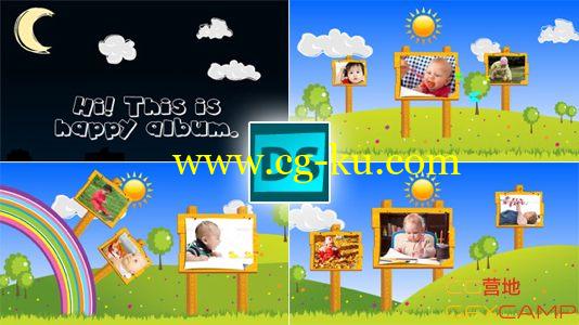 卡通儿童照片展示 VideoHive Happy Children的图片1