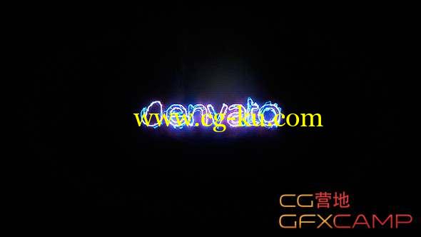 AE模板-能量描边Logo动画 Glitch Energy Logo的图片1