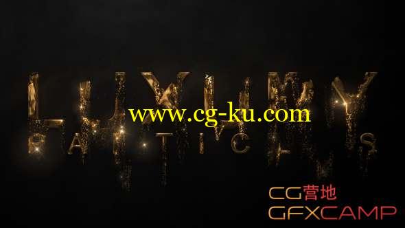 AE模板-奢华金色粒子汇聚Logo文字动画 Luxury Particle Logo的图片1