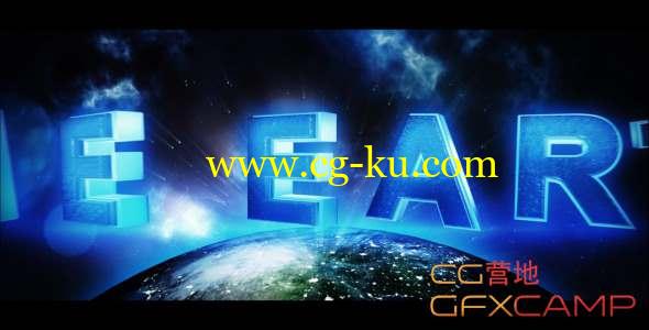 AE模板-三维文字视频片头宣传片开场 The Earth - Trailer的图片1
