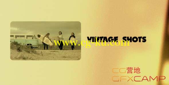 AE模板-复古胶片放映机图片展示片头 Vintage Shots的图片1
