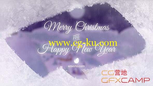 AE模板-圣诞节雪地村庄片头动画 Christmas Village Landscape的图片1