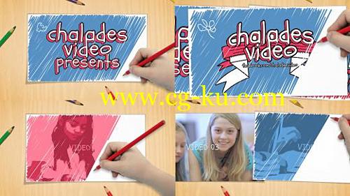 卡通儿童铅笔手绘 Motionpile Child Drawing的图片1