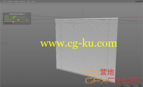 C4D百叶窗预设 Cinema4D Venetian Blinds的图片1