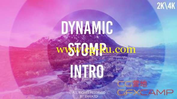 AE模板-简洁图片快闪片头 Dynamic Stomp Intro的图片1