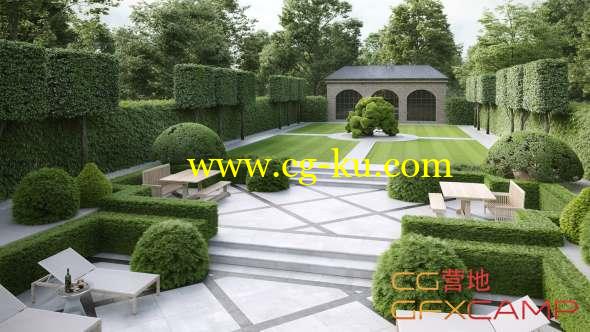Evermotion - Archmodels Vol.192 植物篱笆3D模型(3DS MAX格式)的图片1