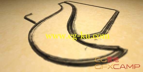 AE模板-笔刷书写描边Logo动画 Brushed Logo Reveal的图片1