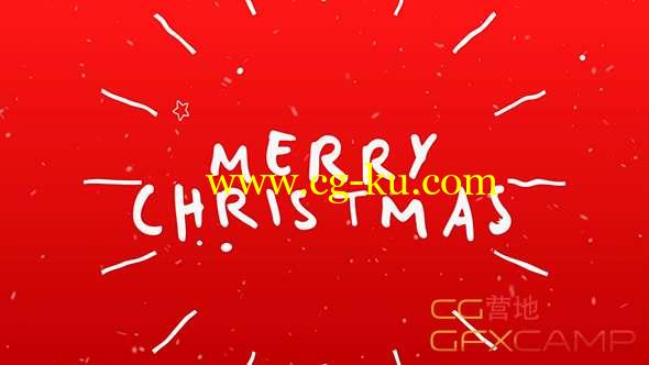 AE模板-卡通文字圣诞节图片开场 Christmas的图片1
