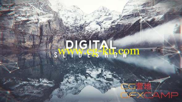 AE模板-三维视差图片开场片头 Digital Slides Special Events的图片1