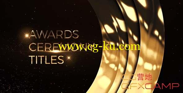 AE模板-金色颁奖典礼晚会片头包装 Awards Ceremony Titles的图片1