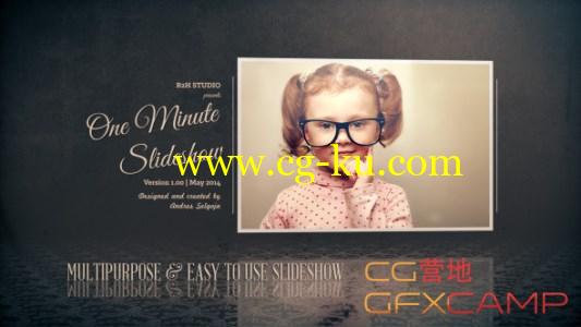 复古滑动照片展示 VideoHive One Minute Slideshow的图片1