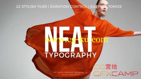 AE模板-快闪文字标题视频背景开场 Neat Titles的图片1
