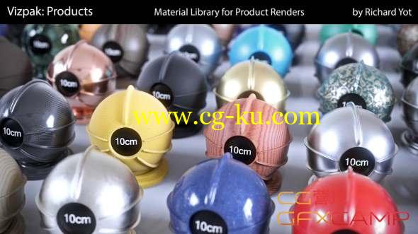 Modo材质预设库 VizPack - Modo Material Library的图片1