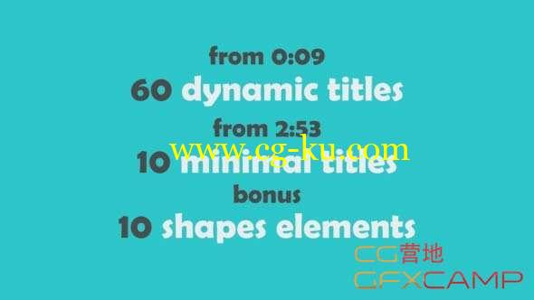 AE模板-文字标题排版动画 70 Text Animations Pack的图片1
