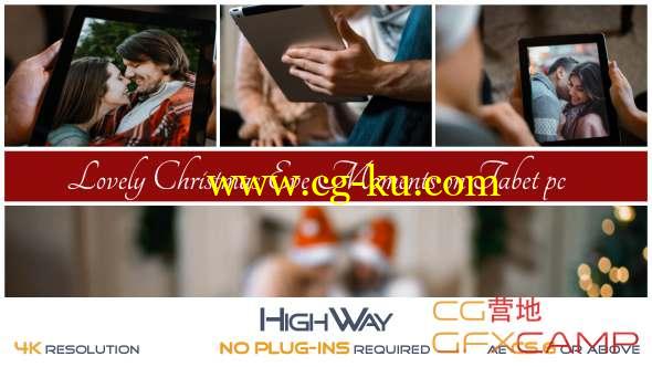 AE模板-实拍手持iPad圣诞节视频记录展示 Lovely Christmas Eve Moments on Tablet PC的图片1