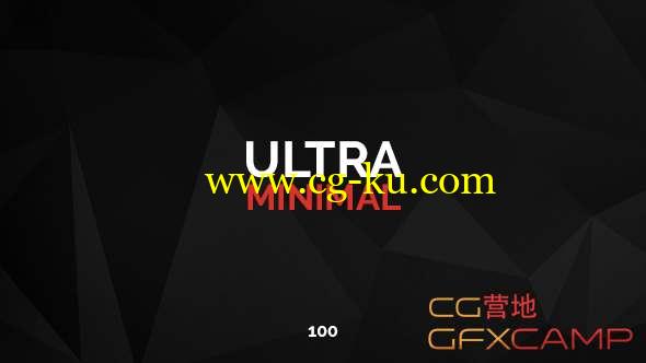 AE模板-简洁文字标题动画 100 Ultra Minimal Titles的图片1