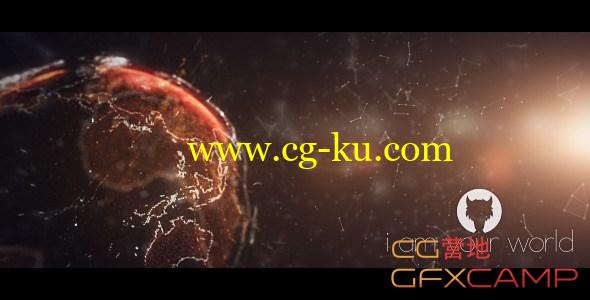 点线科幻粒子Logo展示 VideoHive I Am Your World的图片1
