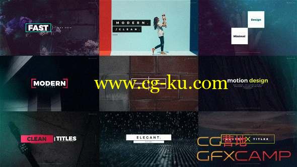 AE模板-快速文字标题4K动画 Quick Titles的图片1