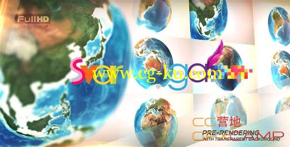 AE模板-三维地球转动展示动画 Earth Blue Planet Pack的图片1